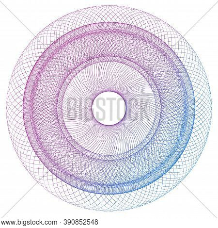 Vector Guilloche Elements For Certificate Or Diploma And Currency Design
