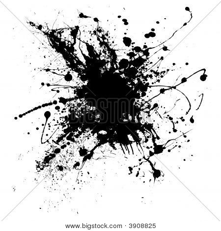 Salpicaduras de tinta uno
