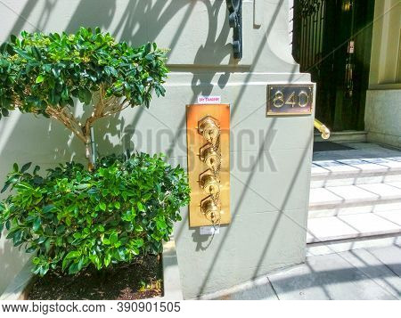 San Francisco, California, United States Of America - May 04, 2016: Auto Sparkling Standpipe At San 