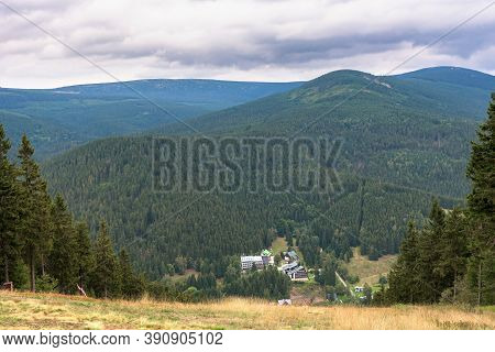 View Of Karkonosze From Peak Of Certova Mountain In Harrachov, Czech Republic