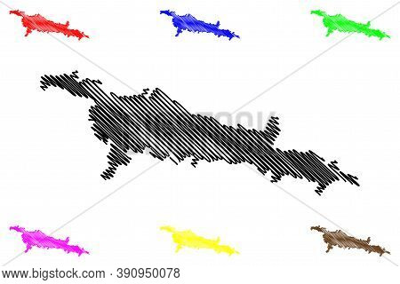 Cusco City (republic Of Peru, Department Of Cusco) Map Vector Illustration, Scribble Sketch City Of 