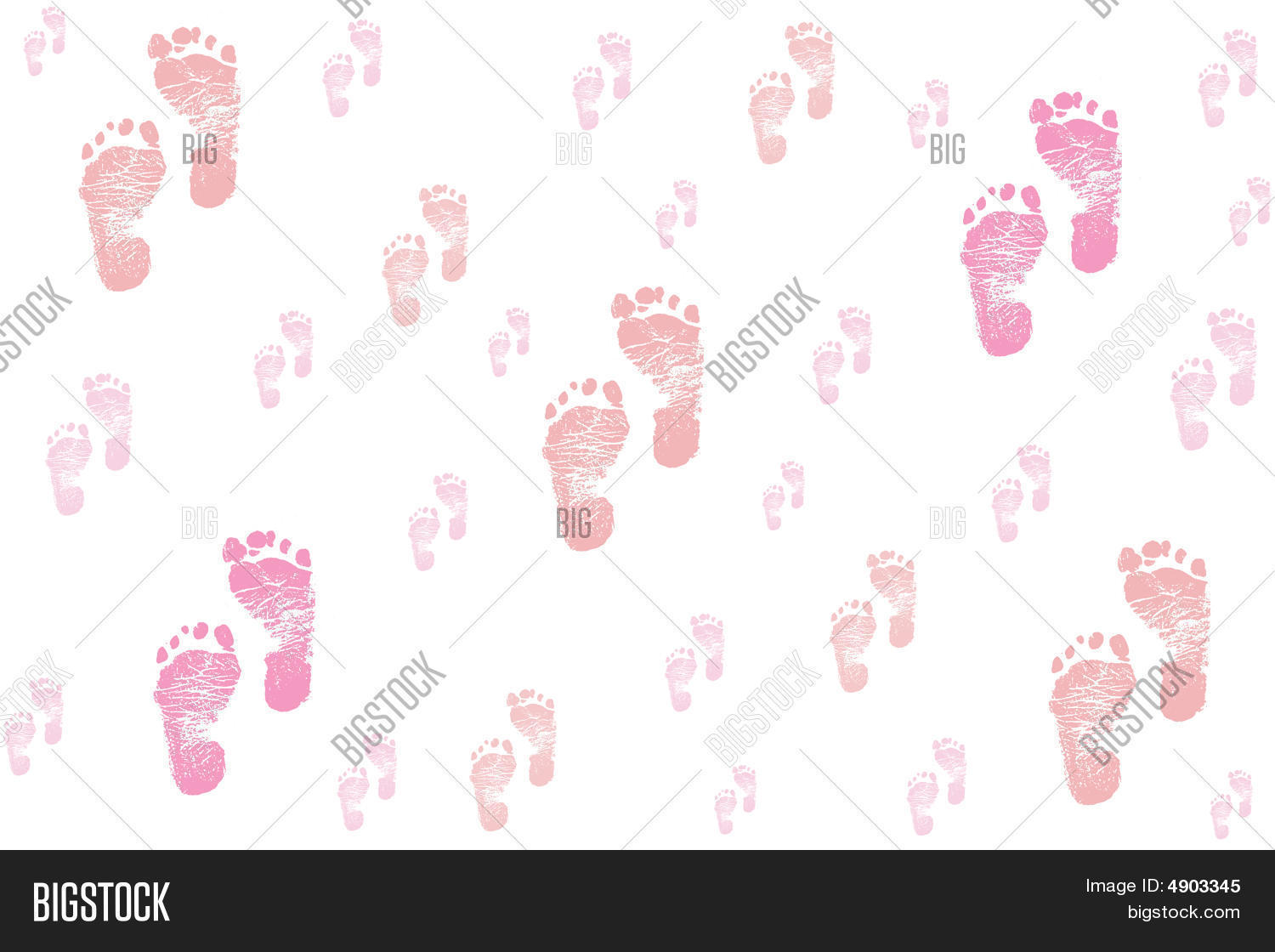 Shades Pink Baby Feet Image & Photo (Free Trial) Bigstock