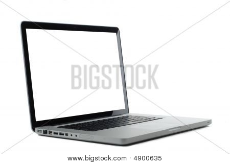 Laptop isolé On White