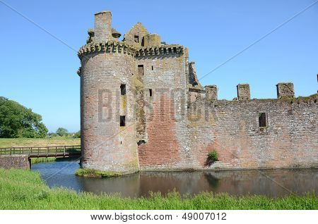 Entrance Turrets at Caerlaverock Castle