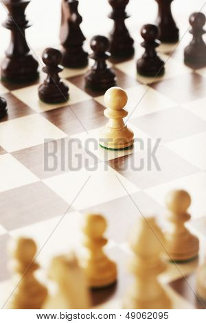 Chess board after first move
