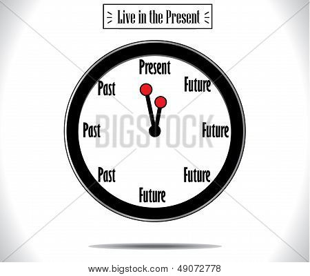 Present Moment Concept Illustration