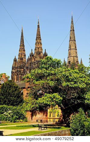 Kathedrale, Lichfield, England.