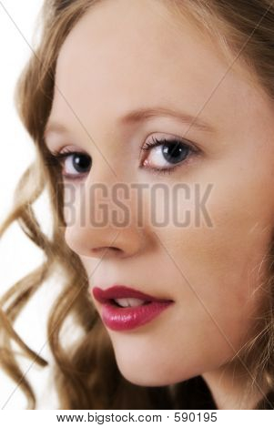 Close-up Of A Girls Face