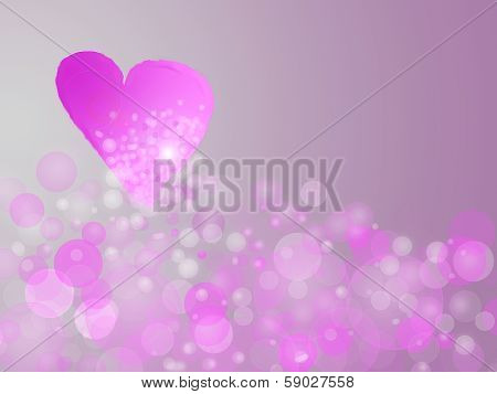 Valentine Hearts Abstract Pink Background. St.valentine's Day