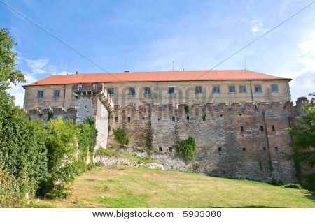 Rückansicht des Schlosses von Siklos, Ungarn