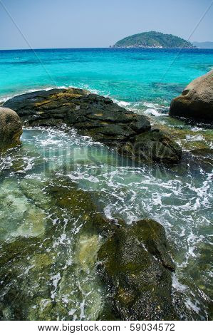 Beautiful Blue Sea From South Thailand, Asia