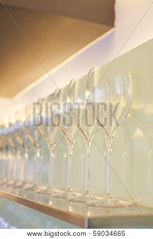 Restaurant Rack With  Wine Glasses