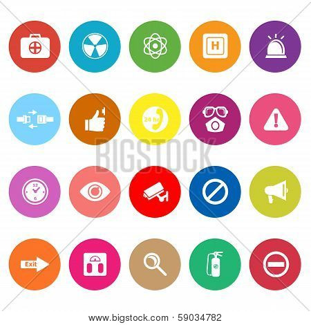 General Healthcare Flat Icons On White Background