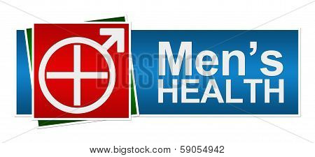 Mens Health Red Green Blue Banner