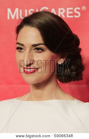 LOS ANGELES - JAN 24: Sara Bareilles at the 2014 MusiCares Person Of The Year event at the Convention Center on January 24, 2014 in Los Angeles, CA