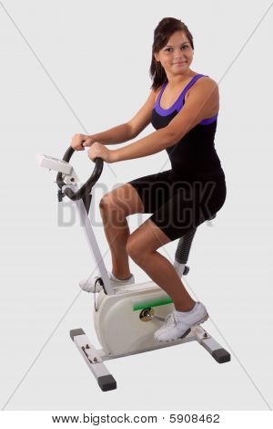 Niña en bicicleta