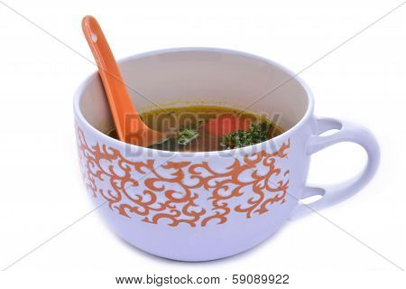 Lunch time with chinese soup