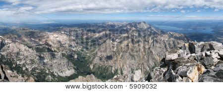 Grand Teton toppmötet Panorama