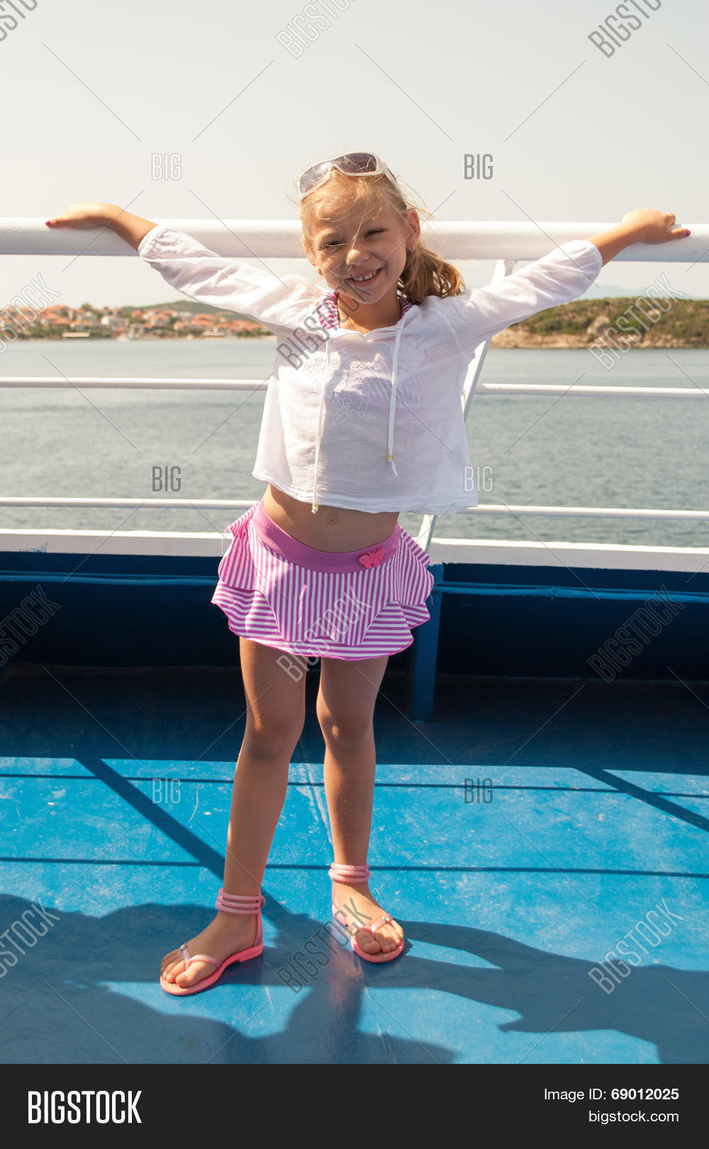 Little Girl Boat Image & Photo (Free Trial) Bigstock