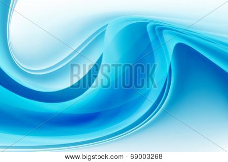 Blue Curved Background