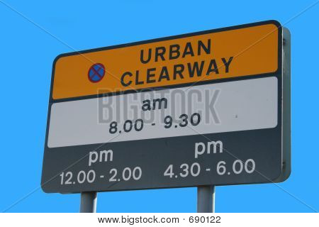 Signo de la autovía urbana