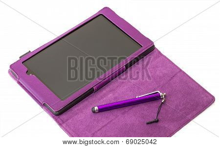 Tablet Pc With Opened Cover