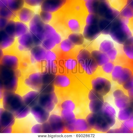 Bacteria cells close up medical background