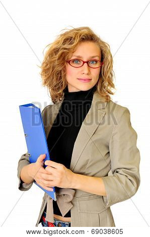 Businesswoman With Folder