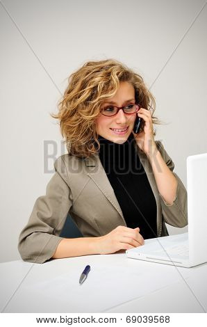 Businesswoman On The Phone