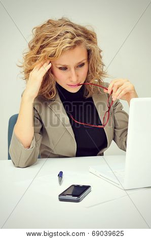 Tired Businesswoman