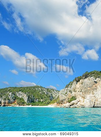Water, Rocks And Clouds