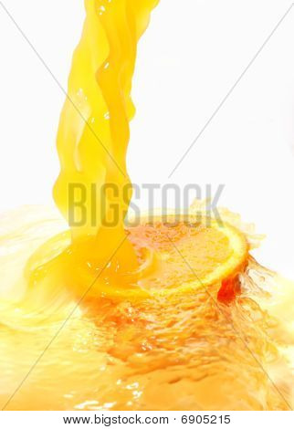 Splashing Of Orange Juice
