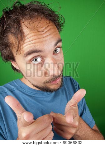 Man With A Beard Pointing At You