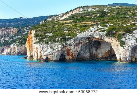 The Blue Caves In Zakynthos (greece)