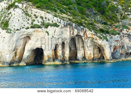 The Blue Caves In Zakynthos (greece)