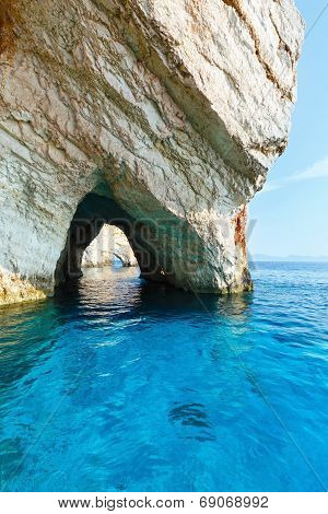 The Blue Caves In Zakynthos (greece)