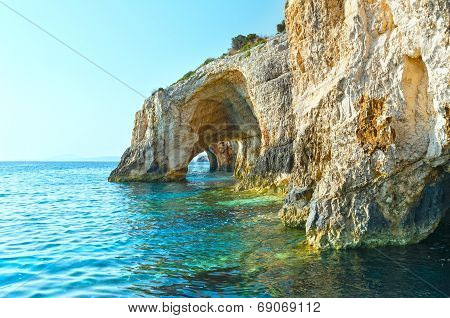 The Blue Caves In Zakynthos (greece)
