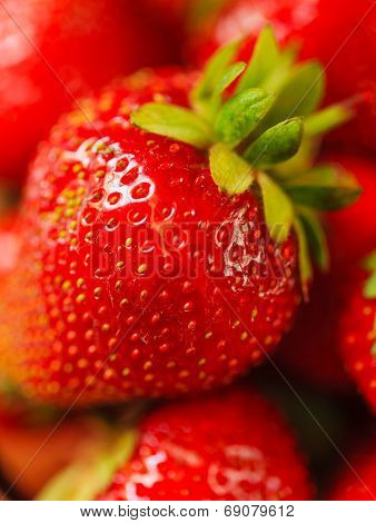 Strawberry close-up macro