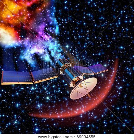 falling artificial satellite has burned up