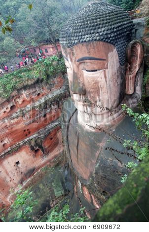 Leshan obří Buddha v Mt.emei z Číny
