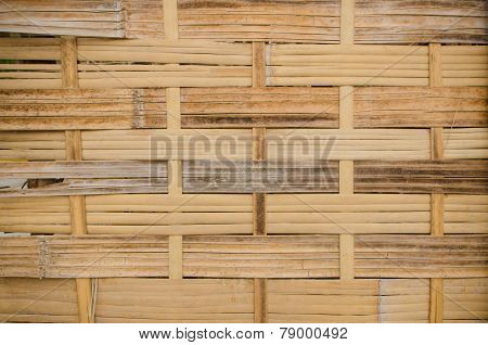 The Handcraft Of Bamboo Weave Pattern Fence