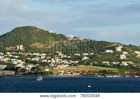 Coastal Scenery From St Kitts
