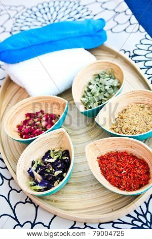 Spa Equipment In Bowls.