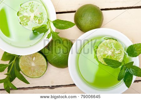 Mint Infusion Tea Tisane With Lime