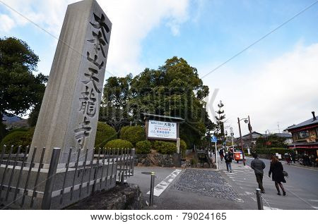 Tourists Visit Tenryu-ji In Kyoto, Japan