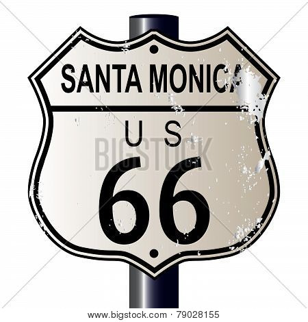 Santa Monica Route 66 Sign