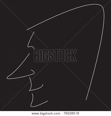 Stylized Man Profile