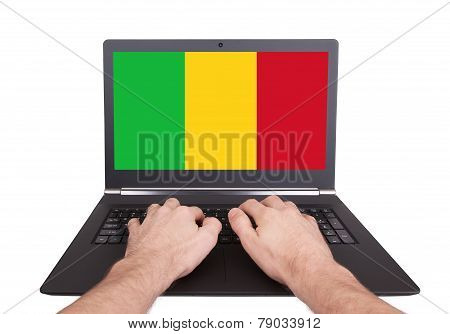 Hands Working On Laptop, Mali