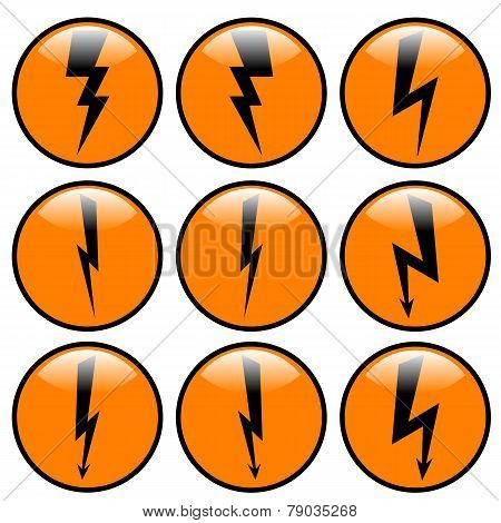 Lightning Icon Set.