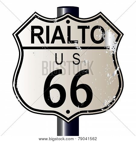 Rialto Route 66 Sign